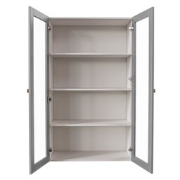 Armário Aéreo 2 Portas 135cm com Porta de Vidro Arizona CabeCasa MadeiraMadeira - 3