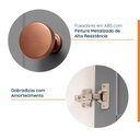 Ver imagem 5 de Armário Aéreo 2 Portas 135cm com Porta de Vidro Arizona CabeCasa MadeiraOriginals