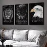 Quadro Decorativo Disciplina Foco Execução Motivação Moldura - 2