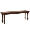 Ver imagem 2 de Banco de Madeira Maciça para Cozinha Varanda Gourmet 136cm Pés Torneados Lazuli F06 Café - Lyam Deco