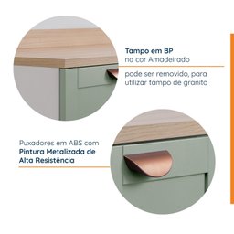 Balcão 2 Portas 80cm Arizona CabeCasa MadeiraMadeira - 5