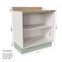 Ver imagem 4 de Balcão Planejado 2 Portas 80cm Arizona CabeCasa MadeiraOriginals