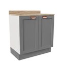 Ver imagem 2 de Balcão 2 Portas 80cm Arizona CabeCasa MadeiraOriginals