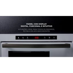 Forno Microondas Embutir 25L com Dourador 220v Fischer Branco - 7