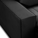 Ver imagem 5 de Sofa Retratil Reclinavel 2 Lugares 2,10 Vitória Veludo Preto Lansofbr