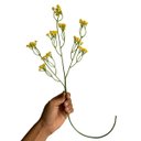 Ver imagem 4 de Kit 12 Galhos Flor Artificial Amarelo para Decoração Festa e Casamento