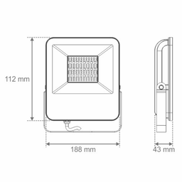 Smart Refletor WI-FI Led RGB 50W Preto Taschibra - 6