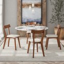 Ver imagem 3 de Kit 6 Cadeiras Madeira Maciça Linho Rafa Yescasa