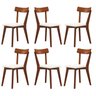 Kit 6 Cadeiras Madeira Maciça Linho Rafa Yescasa - 1