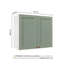 Ver imagem 4 de Armário Aéreo 2 Portas 80cm Arizona CabeCasa MadeiraOriginals