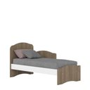Ver imagem 3 de Berço Mini Cama Bala de Menta Rústico/branco Henn Móveis