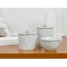 Kit Higiene Porcelana Bebê Maternidade Poá Cinza Unissex K078 - 3