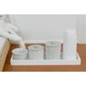 Kit Higiene Porcelana Bebê Maternidade Poá Cinza Unissex K078 - 4