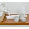 Kit Higiene Porcelana Bebê Maternidade Poá Cinza Unissex K078 - 2
