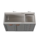 Ver imagem 5 de Balcão para Pia Planejado 120cm sem Tampo Arizona CabeCasa MadeiraOriginals