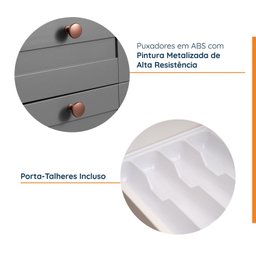 Balcão para Pia 120cm sem Tampo Arizona CabeCasa MadeiraMadeira - 7