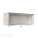 Ver imagem 4 de Armário Aéreo Planejado Porta Basculante 90cm Arizona CabeCasa MadeiraOriginals Verde/Branco/Menta