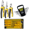 Kit Jogo 17 Ferramentas-3 Alicates+8 Chaves Combinadas+3 de Fenda+3 Philips Fertak - 1