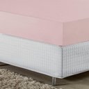 Ver imagem 2 de Lençol com Elástico Casal Nobre Viúva 1 Peça 30cm de Altura Malha 100% Algodão - Rosa