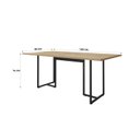 Ver imagem 3 de Mesa de Reunião Industrial 180x90cm Prime PR-23 6 Lugares Espresso Móveis