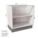 Ver imagem 4 de Balcão 2 Portas 80cm sem Tampo Arizona CabeCasa MadeiraOriginals