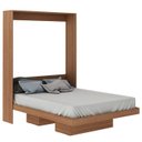 Ver imagem 2 de Cama Retratil De Parede Casal CM8016 Amendoa Tecno Mobili
