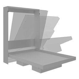 Cama Retratil De Parede Casal CM8016 Amendoa Tecno Mobili - 7