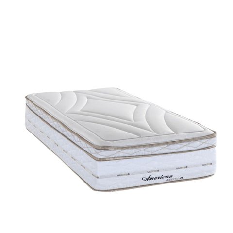 Colchão Solteiro Molas Maxspring American 88x188x33cm Herval Branco