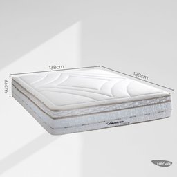 Colchão Casal Molas Maxspring American 138x188x33cm Herval Branco - 3