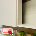 Ver imagem 6 de Armário para Cozinha 3 Portas 120cm Line Branco/Supremo/Freijó