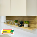 Ver imagem 5 de Armário para Cozinha 3 Portas 120cm Line Branco/Supremo/Freijó