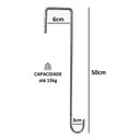 Ver imagem 3 de 3 Ganchos Caibro 50cm P/ Pendurar Plantas e Gaiolas