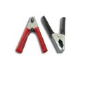 Ver imagem 1 de Kit 5 Pares Garra Jacaré Isolada 100a 100mm Pt/vm P/ Bateria