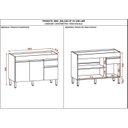 Ver imagem 4 de Balcão para Pia 120cm 3 Portas 1 Gaveta Line Supremo