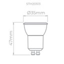 Ver imagem 3 de Lâmpada Led Mini Dicróica Gu10 Evo 3w 3000k 210lm Irc95-stella