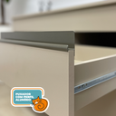 Ver mais imagens de Balcão para Pia 120cm 3 Portas 1 Gaveta Line Gris