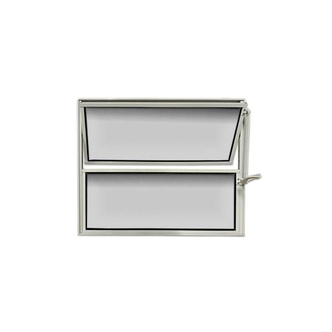 Vitro Basculante Branco 40x60 Linha Turquesa Vidro Mini Boreal
