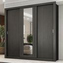 Ver imagem 1 de Guarda-roupa Casal 3 Portas Doha Lux Carraro Ripado