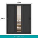Ver imagem 7 de Guarda-roupa Casal 3 Portas Doha Lux Carraro Ripado