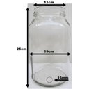 Ver imagem 3 de Pote Grande Multiuso de Vidro com Tampa Plástica - 3 Litros Cor:branco