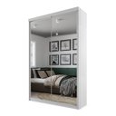Ver imagem 5 de Guarda Roupa Solteiro com Espelho 2 Portas em Perfect Lugano Branco/Fosco
