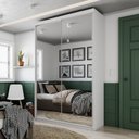 Ver imagem 1 de Guarda Roupa Solteiro Com Espelho 2 Portas Em Perfect Lugano 