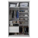 Ver imagem 3 de Guarda Roupa Solteiro Com Espelho 2 Portas Em Perfect Lugano 