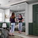 Ver imagem 2 de Guarda Roupa Solteiro com Espelho 2 Portas em Perfect Lugano Branco/Fosco