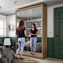 Ver imagem 2 de Guarda Roupa Solteiro Com Espelho 2 Portas Em Perfect Lugano