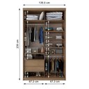 Ver imagem 4 de Guarda Roupa Solteiro Com Espelho 2 Portas Em Perfect Lugano