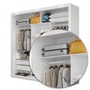 Ver imagem 6 de Quarto Completo de Casal com Closet Clarice 4 Gavetas e Cama Paula Carioca Móveis