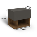 Ver imagem 2 de Mesa de Cabeceira Flora - Caule Móveis 0551:solanum/chumbo