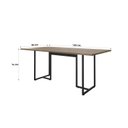 Ver imagem 3 de Mesa de Reunião Industrial 180x90cm Prime PR-23 6 Lugares Espresso Móveis