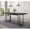 Mesa de Reunião Industrial 180x90cm Prime PR-23 6 Lugares Espresso Móveis - 1